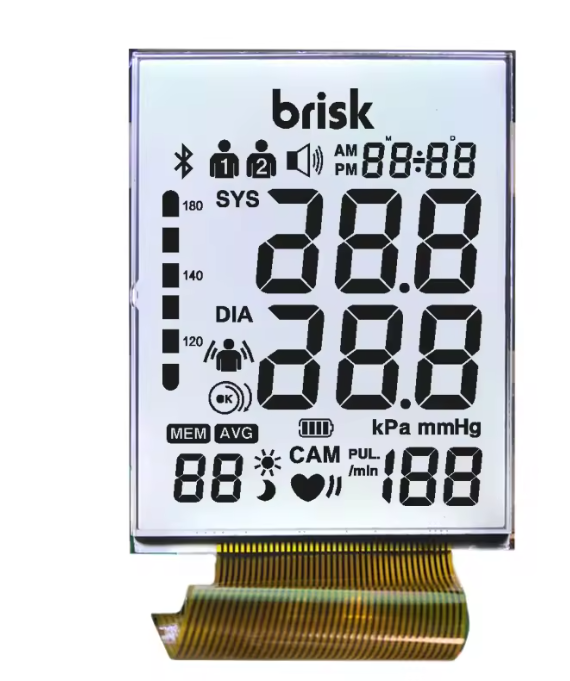 Custom Made Segment LCD Display FPC Connect