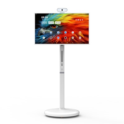 Portable Smart TV 32 Inch 1080P Touch Screen Monitor On Wheels