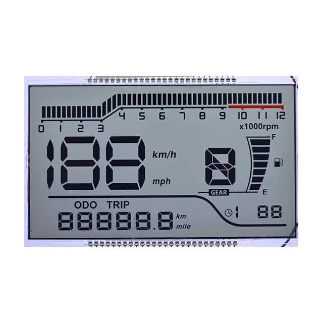 Speedometer Odometer Lcd Display Character Segment Module