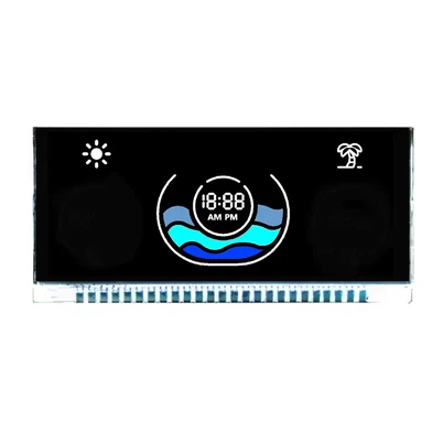 Custom VA 7 Lcd Display Segment White On Black LCD