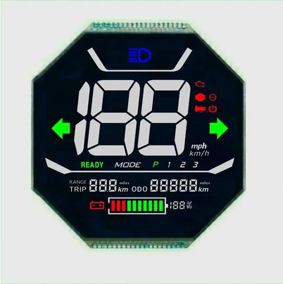 Speed Meter Lcd Display 7 Segment